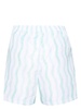 Memphis-print swim shorts