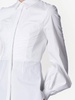 ruched-detail long-sleeved blouse