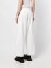 high-waisted twill trousers