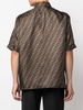 FF-logo print silk shirt