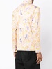 floral motif print high neck top