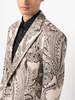 paisley-print single-breasted coat