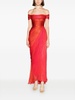 Audrey pleated draped dress