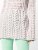 textured cable-knit jumper