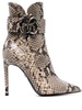 python-print ankle boots