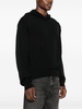 long-sleeve knitted hoodie