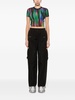 all-over logo-print cropped top