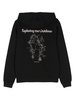 graphic-stamp cotton hoodie