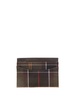 logo-patch tartan-print cardholder