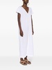 Monili-chain linen maxi dress