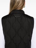 mock-neck quilted gilet