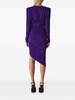 V-neck draped-design dress