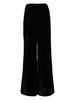 Veronica velvet wide-leg trousers