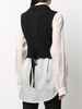 cropped tie-front waistcoat