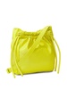 drawstring leather shoulder bag 