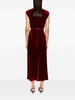 velvet midi dress