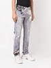 straight-leg denim jeans