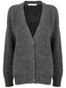 bear-intarsia knitted cardigan