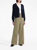 wide-leg stretch-cotton trousers