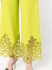 embroidered-detail cropped trousers