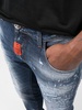 distressed skinny-cut jeans