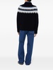 fair isle intarsia-knit wool sweater