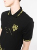 paint splatter-print polo shirt