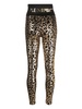 leopard-print cotton leggings