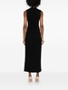 Black Sleeveless Knitted Maxi Dress