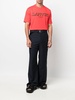 flared high-waisted trousers