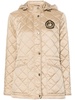 diamond-quilted padded jacket