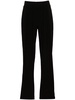 low-waist tapered trousers