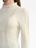 Riva crochet-detailing wool jumper