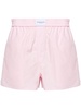 logo-waistband cotton shorts