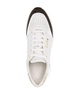 low-top monogram-panelled sneakers