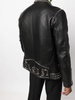 Rockstud-embellished leather biker jacket 