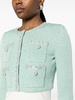 sequin-embellished cropped cardigan