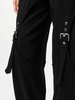 buckle-detail flared trousers