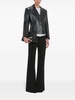 tailored leather biker jacket