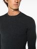 Compact crew-neck wool jumper