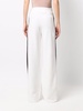 side stripe knitted trousers