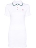 shirred polo minidress