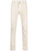 mid-rise straight-leg chinos