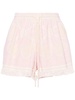 Pink Pop Towelling Cotton Shorts