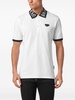 logo-plaque cotton polo shirt