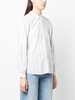 Viscose stripe raglan shirt