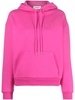 logo-print drawstring hoodie