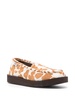 animal-print panelled loafers 