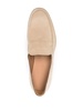 panelled suede loafers