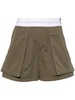 logo-waistband cotton cargo shorts